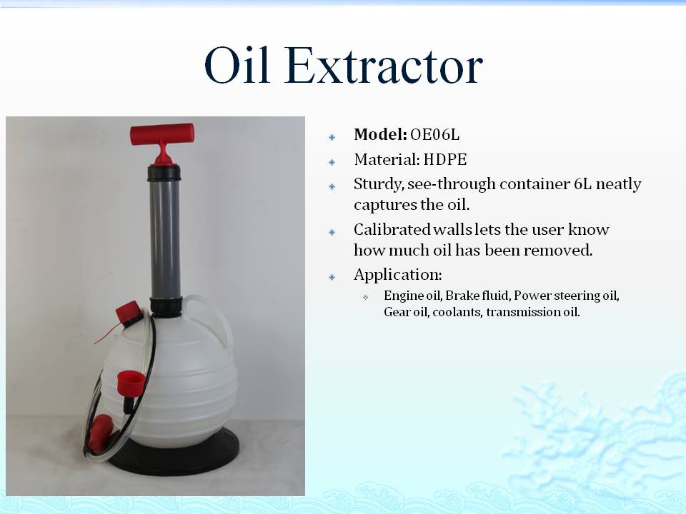 9 Litre Vacuum Oil Extractor